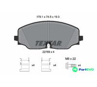 TEXTAR DISC BRAKE BRAKE PAD SET 2276901