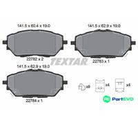 TEXTAR DISC BRAKE BRAKE PAD SET 2278201