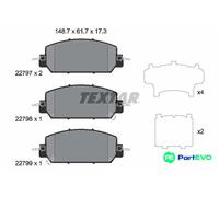 TEXTAR DISC BRAKE BRAKE PAD SET 2279701 FOR HONDA