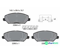 TEXTAR DISC BRAKE BRAKE PAD SET 2280401 FOR HYUNDAI KIA