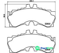 TEXTAR DISC BRAKE BRAKE PAD SET 2283301