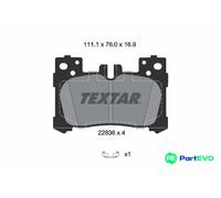 TEXTAR DISC BRAKE BRAKE PAD SET 2283601