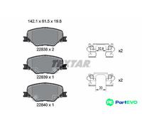 TEXTAR DISC BRAKE BRAKE PAD SET 2283801