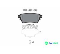 TEXTAR DISC BRAKE BRAKE PAD SET 2286401 FOR MITSUBISHI