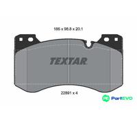 TEXTAR DISC BRAKE BRAKE PAD SET 2289101 FOR BMW