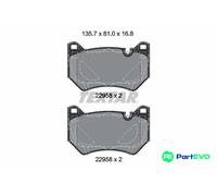 TEXTAR DISC BRAKE BRAKE PAD SET 2295801 FOR AUDI