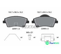 TEXTAR DISC BRAKE BRAKE PAD SET 2299701 FOR VOLVO
