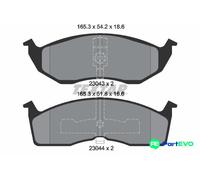 TEXTAR DISC BRAKE BRAKE PAD SET 2304301 FOR CHRYSLER
