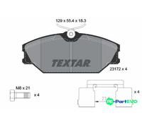 TEXTAR DISC BRAKE BRAKE PAD SET 2317203 FOR RENAULT