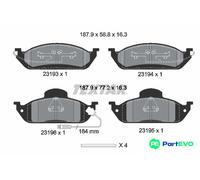 TEXTAR DISC BRAKE BRAKE PAD SET 2319303 FOR MERCEDES-BENZ
