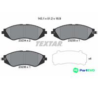 TEXTAR DISC BRAKE BRAKE PAD SET 2323401 FOR CHEVROLET DAEWOO