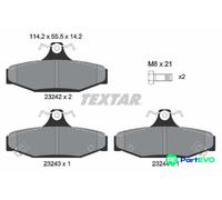 TEXTAR DISC BRAKE BRAKE PAD SET 2324201 FOR SSANGYONG PONTIAC