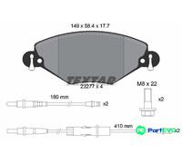 TEXTAR DISC BRAKE BRAKE PAD SET 2327701 FOR CITROËN