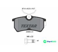 TEXTAR DISC BRAKE BRAKE PAD SET 2335301 FOR FORD