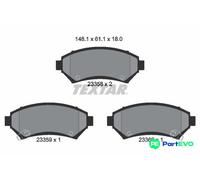 TEXTAR DISC BRAKE BRAKE PAD SET 2335801 FOR OPEL VAUXHALL CHEVROLET PONTIAC