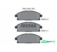TEXTAR DISC BRAKE BRAKE PAD SET 2342001 FOR NISSAN ACURA