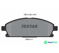 TEXTAR DISC BRAKE BRAKE PAD SET 2342004 FOR NISSAN