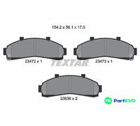 TEXTAR DISC BRAKE BRAKE PAD SET 2347201 FOR FORD USA