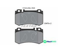 TEXTAR DISC BRAKE BRAKE PAD SET 2347801 FOR MERCEDES-BENZ