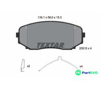 TEXTAR DISC BRAKE BRAKE PAD SET 2351505 FOR MITSUBISHI
