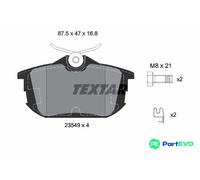 TEXTAR DISC BRAKE BRAKE PAD SET 2354901 FOR MITSUBISHI VOLVO