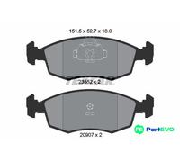 TEXTAR DISC BRAKE BRAKE PAD SET 2355202 FOR FIAT
