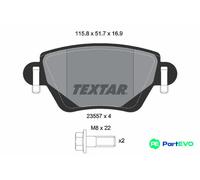 TEXTAR DISC BRAKE BRAKE PAD SET 2355702