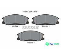TEXTAR DISC BRAKE BRAKE PAD SET 2356901 FOR SSANGYONG HYUNDAI