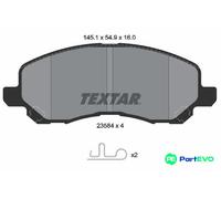 TEXTAR DISC BRAKE BRAKE PAD SET 2358403 FOR CHRYSLER DODGE