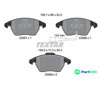TEXTAR DISC BRAKE BRAKE PAD SET 2358701 FOR AUDI SEAT SKODA VW
