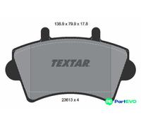 TEXTAR DISC BRAKE BRAKE PAD SET 2361301