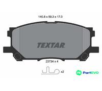 TEXTAR DISC BRAKE BRAKE PAD SET 2373401 FOR TOYOTA LEXUS