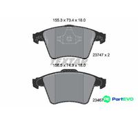 TEXTAR DISC BRAKE BRAKE PAD SET 2374702