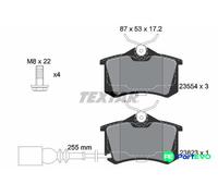 TEXTAR DISC BRAKE BRAKE PAD SET 2382301 FOR SEAT VW