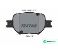 TEXTAR DISC BRAKE BRAKE PAD SET 2386401 FOR TOYOTA