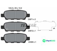 TEXTAR DISC BRAKE BRAKE PAD SET 2387101 FOR NISSAN