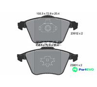 TEXTAR DISC BRAKE BRAKE PAD SET 2391202 FOR OPEL VAUXHALL
