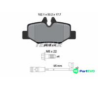 TEXTAR DISC BRAKE BRAKE PAD SET 2400801