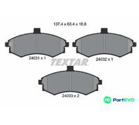 TEXTAR DISC BRAKE BRAKE PAD SET 2403101 FOR HYUNDAI