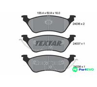 TEXTAR DISC BRAKE BRAKE PAD SET 2403601 FOR CHRYSLER DODGE