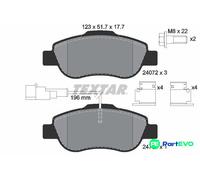 TEXTAR DISC BRAKE BRAKE PAD SET 2407202 FOR FORD