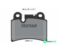 TEXTAR DISC BRAKE BRAKE PAD SET 2409701 FOR VW