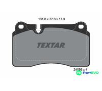 TEXTAR DISC BRAKE BRAKE PAD SET 2409801 FOR VW