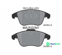 TEXTAR DISC BRAKE BRAKE PAD SET 2412301 FOR FORD VOLVO LAND ROVER