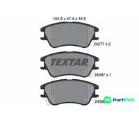 TEXTAR DISC BRAKE BRAKE PAD SET 2427701 FOR HYUNDAI