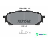 TEXTAR DISC BRAKE BRAKE PAD SET 2433101 FOR SUBARU