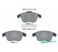 TEXTAR DISC BRAKE BRAKE PAD SET 2433205 FOR FORD