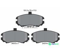TEXTAR DISC BRAKE BRAKE PAD SET 2436901 FOR HYUNDAI