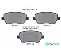TEXTAR DISC BRAKE BRAKE PAD SET 2440301 FOR NISSAN