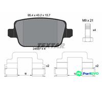 TEXTAR DISC BRAKE BRAKE PAD SET 2453703 FOR FORD
